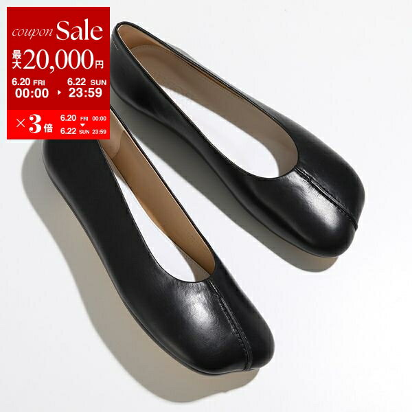 楽天インポートセレクトmusee【6/20～22限定・最大2万円OFFクーポン配布中】MM6 エムエムシックス メゾンマルジェラ バレエシューズ S59WZ0097 P5000 レディース レザー パンプス シューズ 靴 T8013 S59WZ0097P5000T8013【po_sannn】