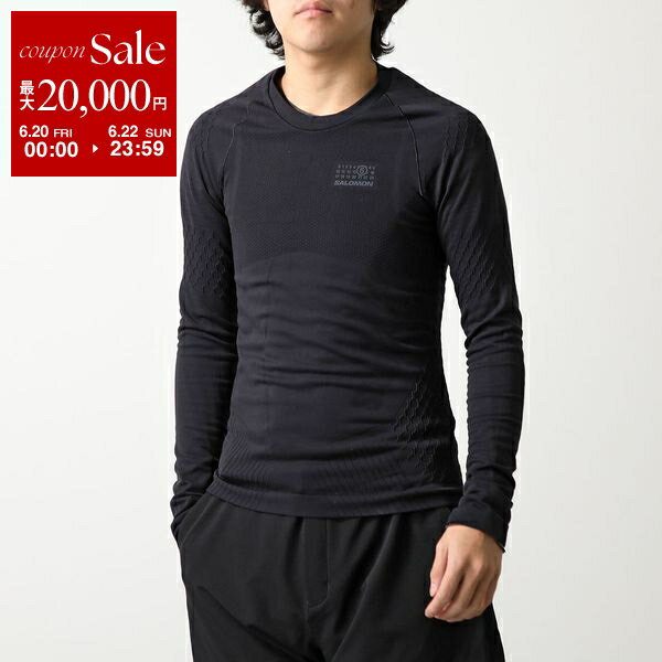 楽天インポートセレクトmusee【6/20～22限定・最大2万円OFFクーポン配布中】MM6 x SALOMON SPORT エムエムシックス メゾンマルジェラ サロモン スポーツウェア SH0NH0009 M20037 メンズ ナイロン ストレッチ 長袖 900 SH0NH0009M20037900