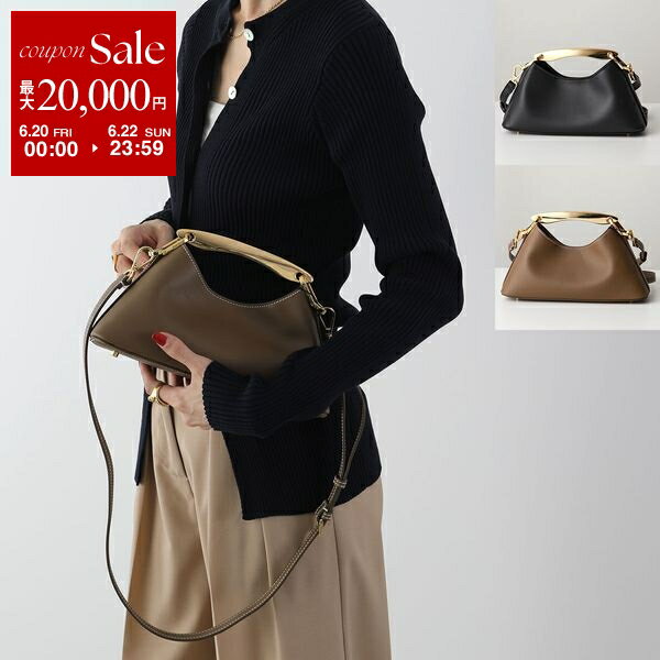 楽天インポートセレクトmusee【6/20～22限定・最大2万円OFFクーポン配布中】Elleme エレメ ショルダーバッグ Mini Boomerang Leather ブーメラン ミニ レディース レザー ショルダーバッグ メタルハンドル 鞄 カラー2色