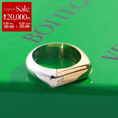 【6/20~22限定・最大2万円OFFクーポン配布中】BOTTEGA VENETA ボッテガヴェネタ リング ヒンジ 754369 V507D メンズ アクセサリー 指輪 silver925 シルバー925 8119/SILVER-GOLD