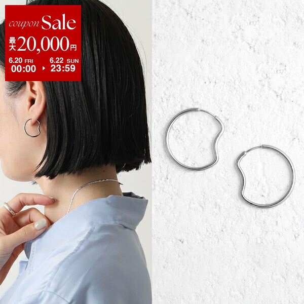 【6/20～22限定・最大2万円OFFクーポン配布中】MARIA BLACK マリアブラック フープ ピアス Copenhagen 20 Hoop コペンハーゲン 101032AG 20 レディース 両耳販売 アクセサリー Silver-HP