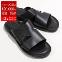 【6/20〜22限定・最大2万円OFFクーポン配布中】ZEUS ゼウス サンダル 23003 メンズ レザー コンフォート スライドサンダル シューズ 靴 VA...