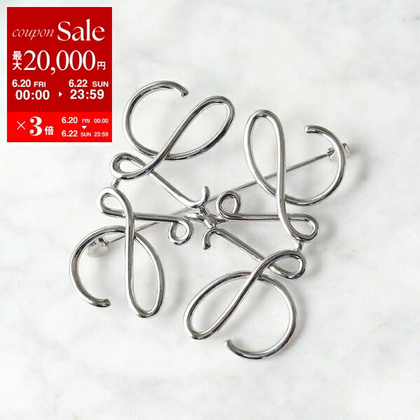 LOEWE ロエベ 111.25.020 ANAGRAM BROOCH アナグラム ピン ブローチ 9230/PALLADIU レディースのサムネイル