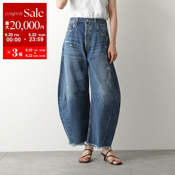 【6/20～22限定・最大2万円OFFクーポン配布中】CITIZENS OF HUMANITY デニム HORSESHOE ホースシュー 1972B-769 レディース ジーンズ ワイド コクーン カーブデニム ウォッシュ ダメージ加工 クラッシュ MAGNOLIA【po_sannn】