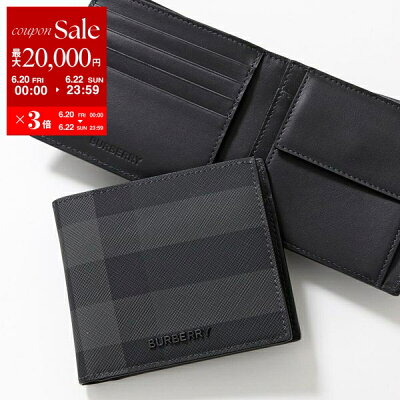 【6/20~22限定・最大2万円OFFクーポン配布中】BURBERRY バーバリー 二つ折り財布 MS CC BILL COIN BRT 8064604 8070201 8073284 80702011 メンズ ミニ財布 ロゴ 小銭入れあり カラー3色【po_sannn】
