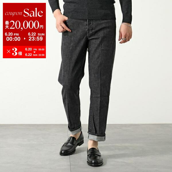 楽天インポートセレクトmusee【6/20～22限定・最大2万円OFFクーポン配布中】YCHAI イカイ デニム パンツ ROBUSTO ロブスト YPU004 2DS0017 BJ メンズ ジーンズ ウォッシュ テーパード ストレッチ 999/NERO【po_sannn】