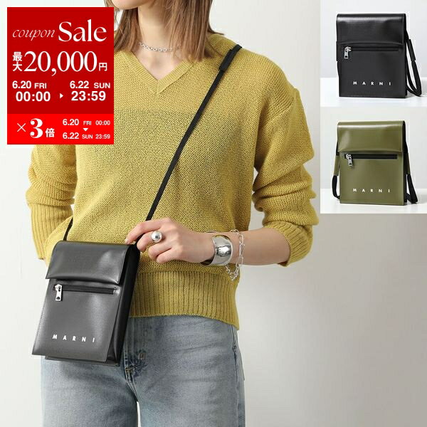 楽天インポートセレクトmusee【6/20～22限定・最大2万円OFFクーポン配布中】MARNI マルニ ショルダーバッグ SBMQ0036A1 P5769 レディース クロスボディ ロゴ ミニバッグ 鞄 カラー2色【po_sannn】