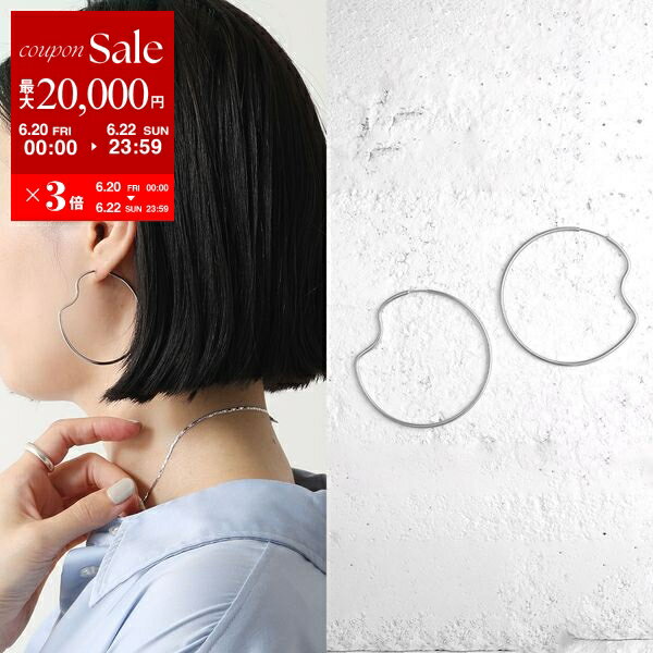 【6/20～22限定・最大2万円OFFクーポン配布中】MARIA BLACK マリアブラック フープ ピアス Copenhagen 50 Hoop コペンハーゲン 101032AG 50 レディース 両耳販売 アクセサリー Silver-HP【po_sannn】