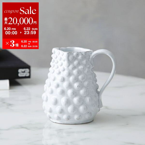 【6/20～22限定・最大2万円OFFクーポン配布中】Astier de Villatte アスティエ・ド・ヴィラット ピッチャー Small Adelaide Pitcher スモール アデレード VSEADL1 陶器 食器 水差し 花器 フラワーベース 【返品交換不可】【po_sannn】