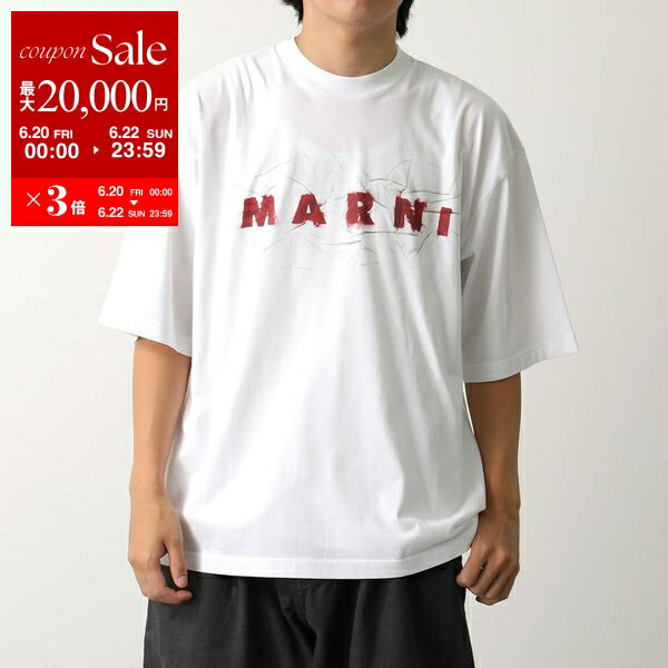 【6/20～22限定・最大2万円OFFクーポン配布中】MARNI マルニ Tシャツ HUMU0223