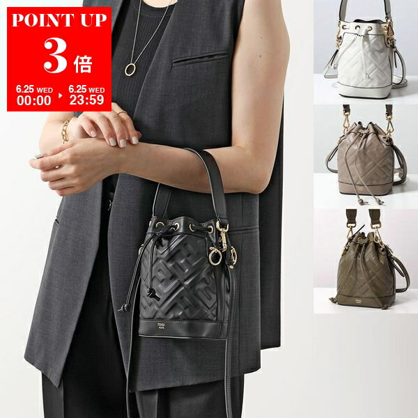 6/25ꡦݥ3ܡFENDI եǥ Хå MINI MON TRESOR ߥ  ȥ쥾 8BS093...