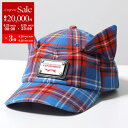 CHARLES JEFFREY LOVERBOY チャールズジェフリーラバーボーイ キャップ EARS CAP イヤーズ 041130401 メンズ ウール 耳付き タータンチェック 帽子 TARTAN【po_sannn】【dc_kikaku】