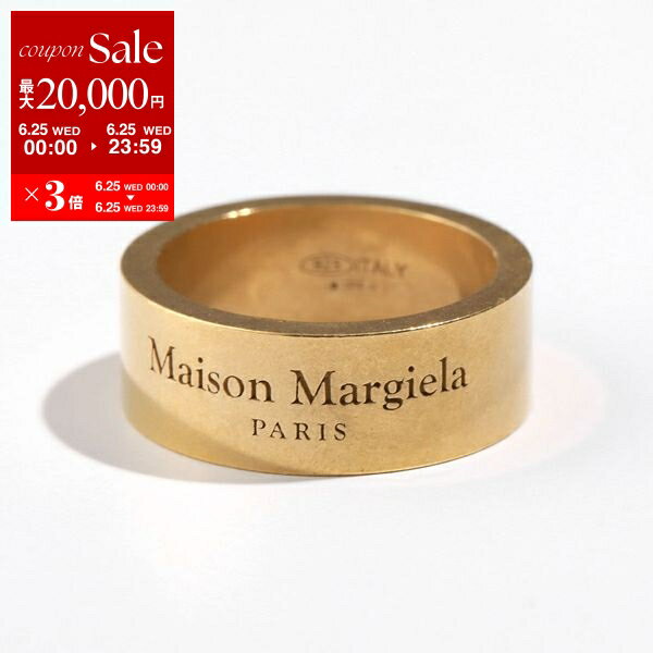 楽天インポートセレクトmusee【6/25限定・最大2万円OFFクーポン配布中】MAISON MARGIELA メゾンマルジェラ リング SM1UQ0082 SV0158 メンズ ラージ アクセサリー 指輪 ロゴ silver925 カラー2色【po_sannn】【dc_kikaku】
