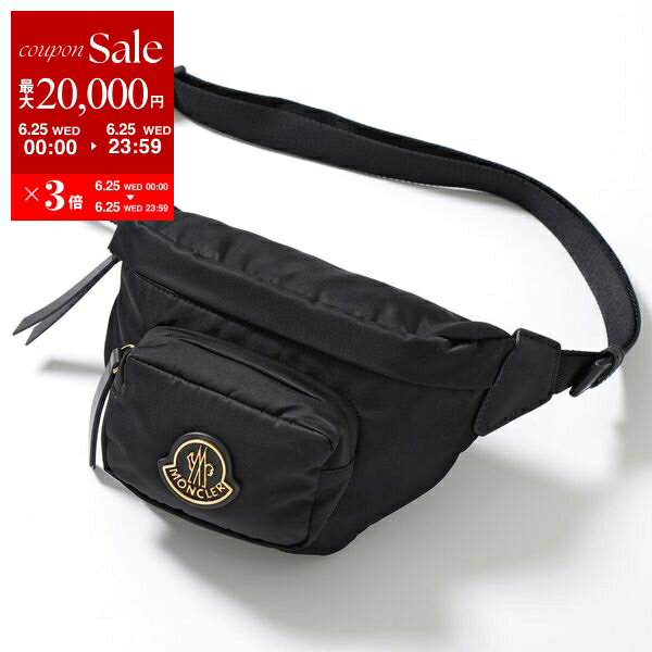 楽天インポートセレクトmusee【6/25限定・最大2万円OFFクーポン配布中】MONCLER モンクレール ボディバッグ FELICIE フェリーチェ 5M00001 53234 レディース ベルトバッグ メタルロゴ ナイロン 鞄 999/BLACK【po_sannn】【dc_kikaku】