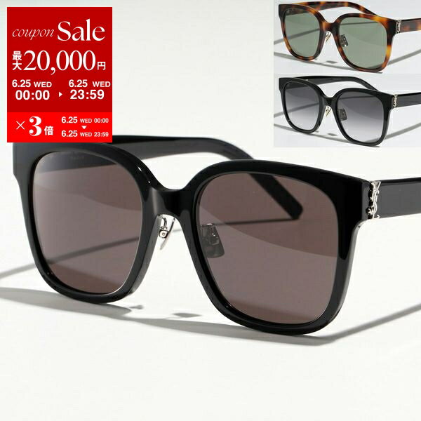 楽天インポートセレクトmusee【6/25限定・最大2万円OFFクーポン配布中】SAINT LAURENT サンローラン サングラス SL M105/F レディース ウェリントン型 メガネ 眼鏡 カサンドラメタルロゴ セルフレーム クリングスタイプ アイウェア カラー3色【po_sannn】【dc_kikaku】