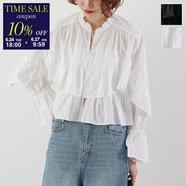 【6/24-18時～10％OFFクーポン対象】Sara mallika サラマリカ ブラウス Cot
