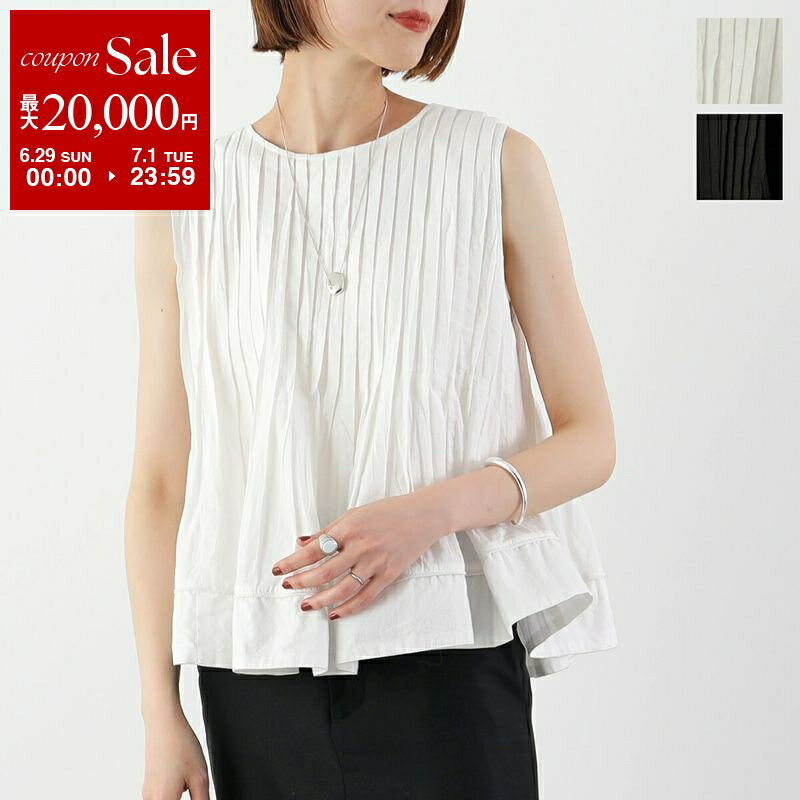 MICA&DEAL マイカ＆ディール ブラウス no sleeve tuck blouse 0125