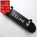 CELINE セリーヌ スケートボード 49C046AEM.38SI メンズ ロゴプリント ウッドデッキ Black【po_sannn】