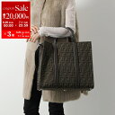 FENDI フェンディ トートバッグ 7VA390 AG0M レディース ショッパー ショッピングバッグ FF柄 FFジャカードファブリック×カーフレザー 鞄 F19KW【po_sannn】