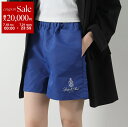 【7/18~21限定・最大2万円OFFクーポン配布中】SPORTY&RICH スポーティアンドリッチ ショートパンツ SRB1SP702 レディース ショーツ ナイロン ハーフパンツ ロゴ BL