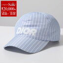 【7/18〜21限定・最大2万円OFFクーポン配布中】Dior ディオール ベースボールキャップ 483C900AB067 レディース ロゴ ストライプ 帽子 ...