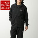 【7/18~21限定・最大2万円OFFクーポン配布中】EA7 EMPORIO ARMANI エアセッテ エンポリオアルマーニ 上下セットアップ 7M000131 AF12501 メンズ トラックスーツ ジップアップパーカー+スウェットパンツ UC001/BLACK