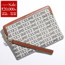 【7/18~21限定・最大2万円OFFクーポン配布中】CELINE セリーヌ クラッチバッグ Small Pouch with strap 10J502FE3.02NT レディース メンズ テキスタイル リストレット付き ロゴ 鞄 Natural/Tan