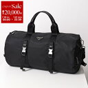 【7/18~21限定・最大2万円OFFクーポン配布中】PRADA プラダ ボストンバッグ 2VC015 2DMG メンズ ダッフルバッグ トライアングルロゴ ナイロン サフィアーノ F0002/NERO