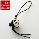 【7/18~21限定・最大2万円OFFクーポン配布中】LOEWE ロエベ バッグチャーム PANDA CHARM パンダ チャーム CA36232X29 レディース キーホルダー フェルト × レザー アナグラム 1102/NEGRO-BLANCO