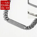 【7/18~21限定・最大2万円OFFクーポン配布中】MM6 エムエムシックス メゾンマルジェラ チェーンネックレス SM6UU0033 SV0235 メンズ ナンバリングロゴ プレート メタル カラー2色
