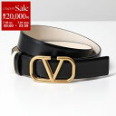 【7/18~21限定・最大2万円OFFクーポン配布中】VALENTINO ヴァレンティノ ベルト 4W2T0T15ZFR 5W2T0T15ZFR レディース Vロゴ シグネチャー 30MM リバーシブル レザー L60