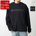 【7/18~21限定・最大2万円OFFクーポン配布中】JIL SANDER ジルサンダー Tシャツ J21GC0167 J20243 メンズ 長袖 カットソー ロゴT コットン クルーネック オーバーサイズ カラー2色