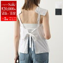【7/18~21限定・最大2万円OFFクーポン配布中】Liviana Conti リビアナコンティ ブラウス L4SY05 レディース ノースリーブ タンクトップ シャツ クルーネック リボン カラー2色【po_fivee】