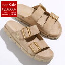 【7/5-7/6限定・最大2万円OFFクーポン配布中】PRADA プラダ スライドサンダル 1XX692 054 レディース スウェード ストラップ トライアン...