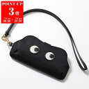 ANYA HINDMARCH アニヤハインドマーチ サングラスホルダー アイズ 180283 レディース ネックストラップ付き メガネケース Black 505...