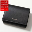 JIL SANDER ジルサンダー 三つ折り財布 J25UI0005 P5995 メンズ レザー ミニ財布 小銭入れあり 001/BLACK【po_sannn】【dc_kikaku】