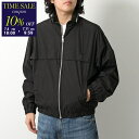 【7/11-9:59迄10%OFFクーポン対象】ami paris アミパリス ブルゾン UJK058.PA0009 メンズ テクニカルキャンバス ウィンドブレーカー スタンドカラー フード ロゴ 001 NOIR【cp_ten】