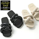 【7/11-9:59迄3000円OFFクーポン対象】YUME YUME ユメユメ フラットサンダル TYRE SLIDE レディース スクエアトゥ シューズ 靴 カラー2色【outlet】