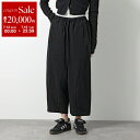 【7/13-7/15限定・最大2万円OFFクーポン配布中】Y-3 ワイスリー ワイドパンツ WTWILL PNT ウォッシュドツイル パンツ JD3517 レディース イージーパンツ クロップド丈 BLACK/NOIR