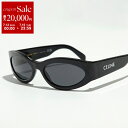 【7/13-7/15限定・最大2万円OFFクーポン配布中】CELINE セリーヌ サングラス CL40288I レディース オーバル型 キャットアイ型 フルリム セルフレーム ロゴ アイウェア 01A