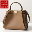【7/13-7/15限定・最大2万円OFFクーポン配布中】FENDI フェンディ ハンドバッグ PEEKABOO MINI ピーカブー ミニ スモール 8BN244 AQ09 レディース ショルダーバッグ レザー 鞄 F1IR8/SAND+TAB-MR+OS 8BN244AQ09F1IR8