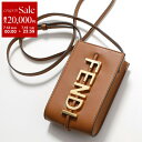 【7/13-7/15限定・最大2万円OFFクーポン配布中】【訳あり】FENDI フェンディ フォンポーチ 7AS192 A5DY レディース レザー スマホケース ショルダーバッグ クロスボディ 鞄 F1C6J/BRANDY+OS 7AS192A5DYF0KUR