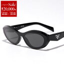【7/13-7/15限定・最大2万円OFFクーポン配布中】PRADA プラダ シンボルサングラス SPR 26Z メンズ レディース キャットアイ型 セルフレーム フルリム トライアングルメタルロゴ 16K-08Z/BLACK【箱B】