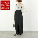CHIGNON シニヨン サスペンダーパンツ 3853-465BT レディース ワイド サロペット ベルト ブラック