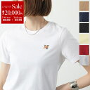 MAISON KITSUNE メゾンキツネ 半袖 Tシャツ LW00105KJ0008 TEE-SHIRT FOX HEAD PATCH レディース クルーネッ...