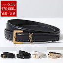 SAINT LAURENT サンローラン ベルト YSL BELT 2.0 ナロー 554465 612616 BOO0W BOO0E BRM0E DTI0W ...