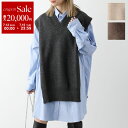MAISON MARGIELA メゾンマルジェラ ニットベスト S50TH0057 S18145 レディース アルパカ ウール タバード サイドオープン Vネッ...