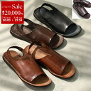 【7/13-7/15限定・最大2万円OFFクーポン配布中】BRADOR ブラドール サンダル 46777 メンズ フラット タンニン レザー ストラップ コンフォート シューズ 靴 カラー4色