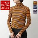 【7/13-7/15限定・最大2万円OFFクーポン配布中】Oscalito オスカリート 長袖ニット 3438 レディース ボーダー タートルネック ハイネック ニット リブ トップス ウール シルク カラー3色