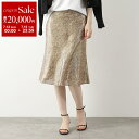 【7/13-7/15限定・最大2万円OFFクーポン配布中】CELINE セリーヌ スカート 2J580965W.19AL レディース ホブル 膝丈 ミディ丈 フレア レオパード ヒョウ柄 ラメ ジョーゼット